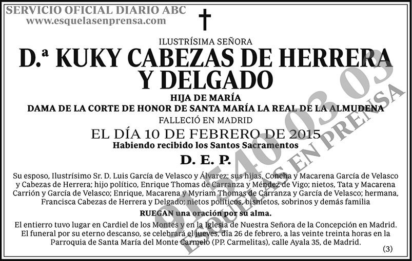 Kuky Cabezas de Herrera y Delgado